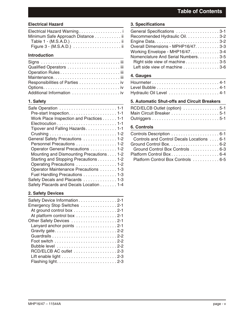 Snorkel MHP17 User Manual | Page 7 / 65