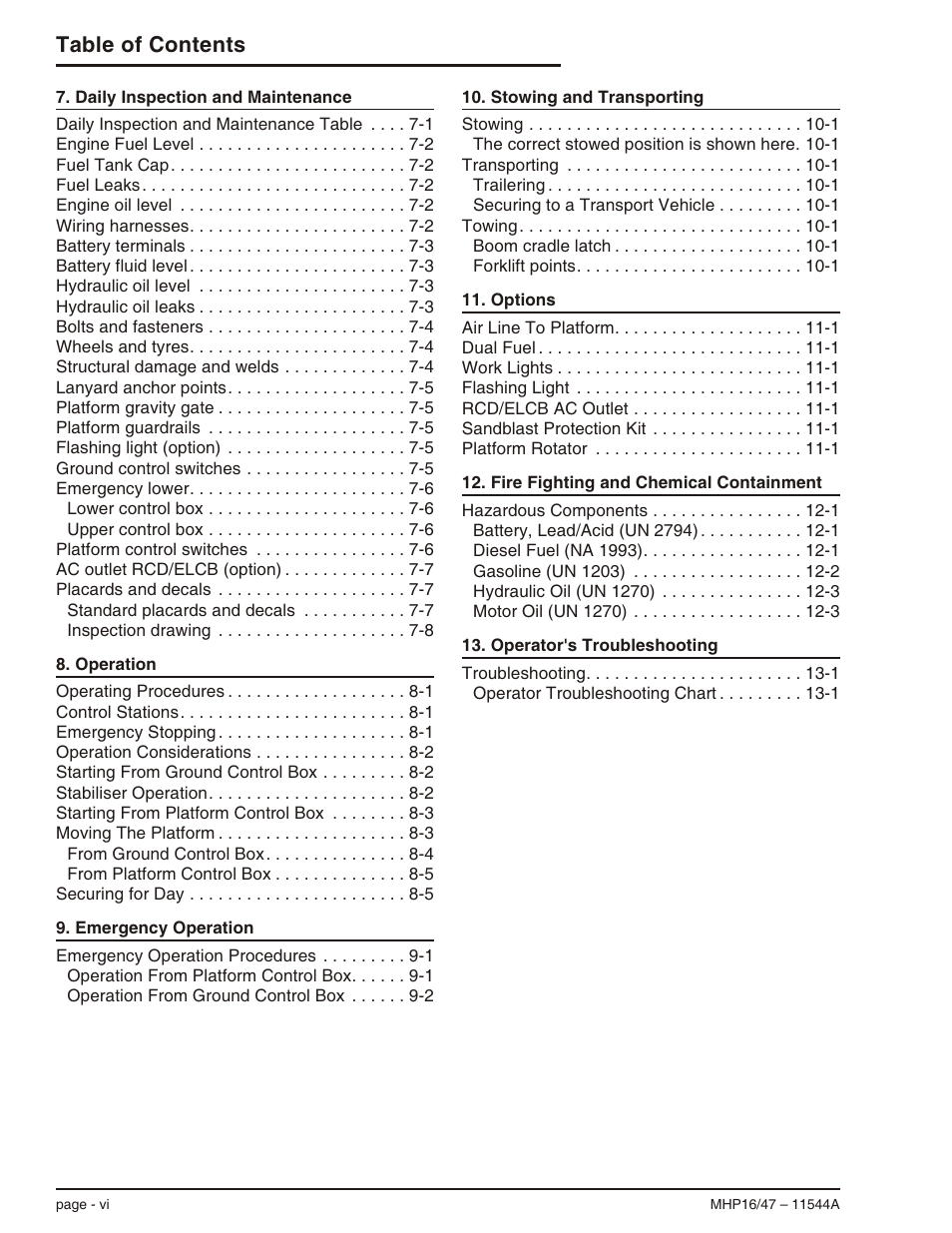 Snorkel MHP17 User Manual | Page 8 / 65