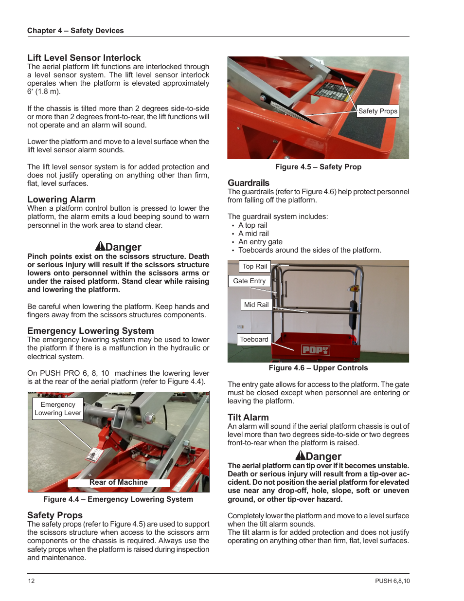 Danger | Snorkel POP UP PUSH 10 User Manual | Page 16 / 50