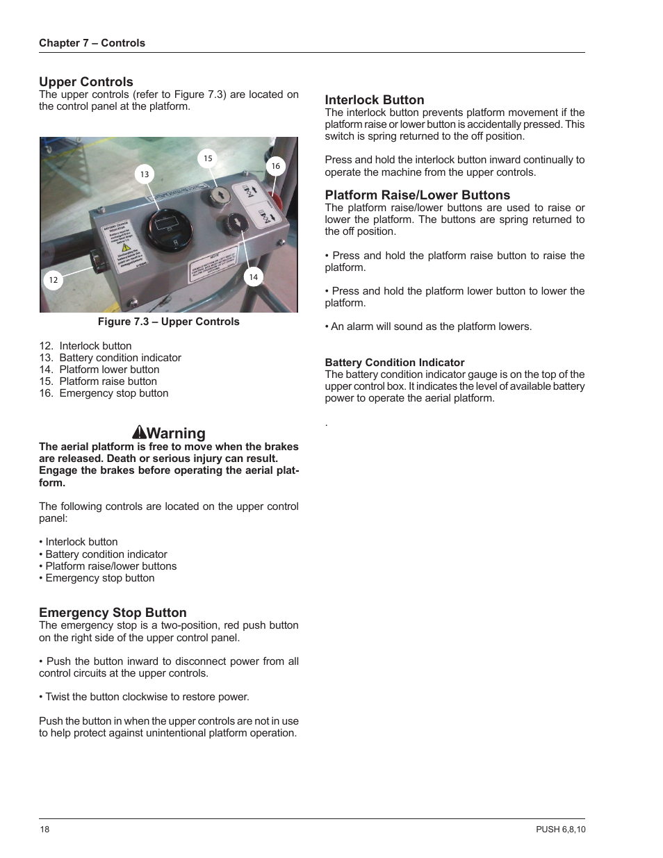 Warning | Snorkel POP UP PUSH 10 User Manual | Page 22 / 50