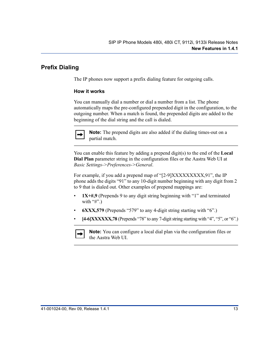 Prefix dialing, How it works | Aastra Telecom AASTRA 9112 I User Manual | Page 17 / 60