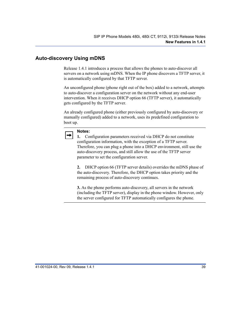 Auto-discovery using mdns | Aastra Telecom AASTRA 9112 I User Manual | Page 43 / 60