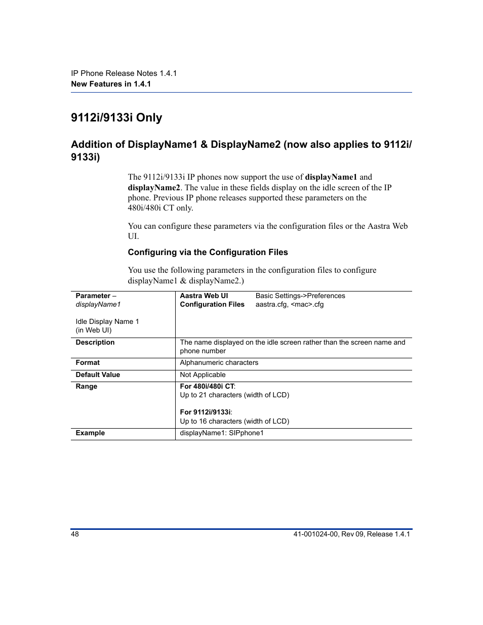 Configuring via the configuration files | Aastra Telecom AASTRA 9112 I User Manual | Page 52 / 60
