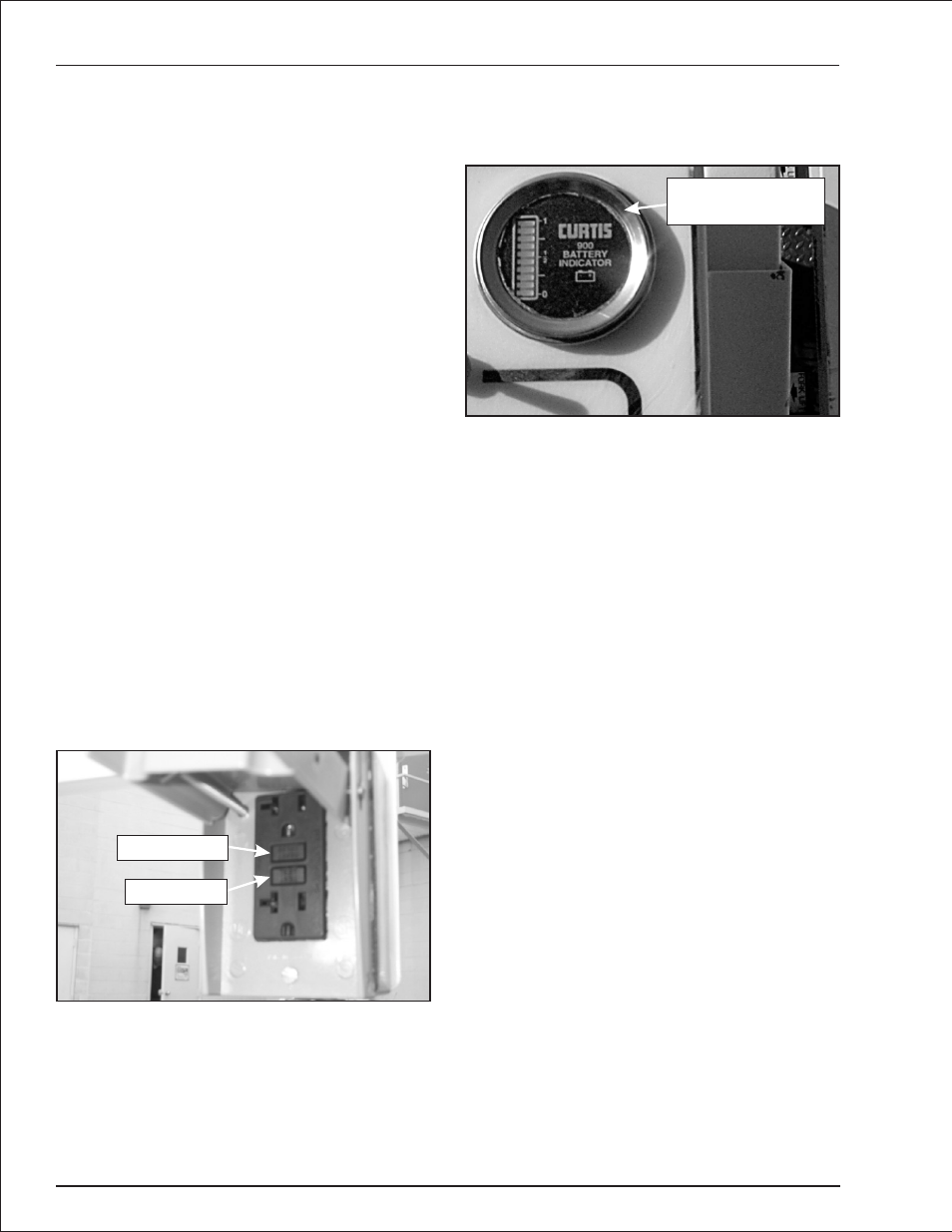 Emergency stop 8-8, Lowering alarm 8-8, Drive motion alarm 8-8 | Electrical power outlet 8-8, Battery condition indicator 8-8, Horn 8-8, Drive motion alarm, 8-8, Reset button, 8-8, Test button, 8-8, Chapter 8. prestart inspection | Snorkel S1930 User Manual | Page 30 / 54