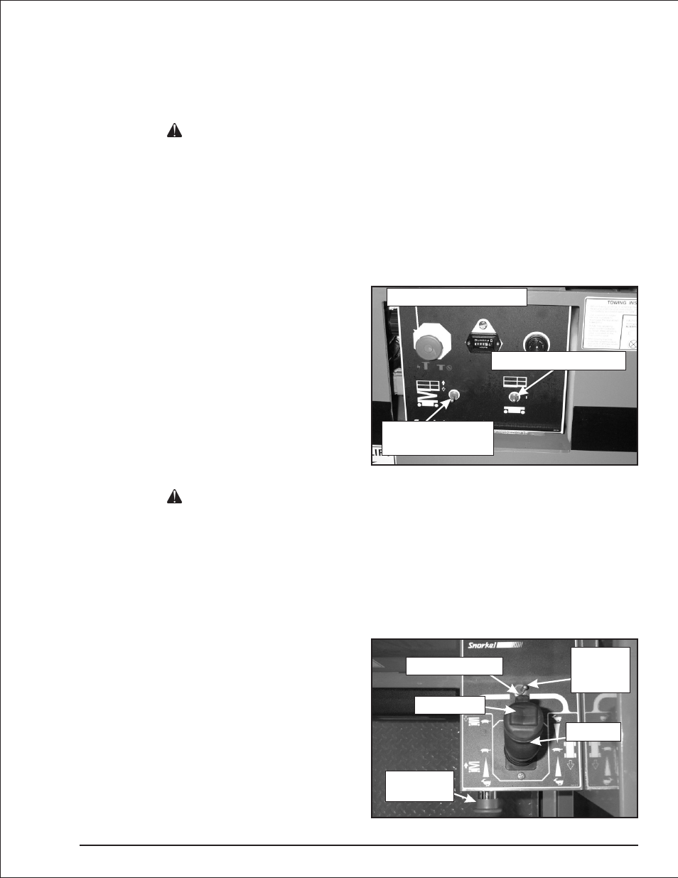 Chapter 9. operation, Preparing for operation 9-1, Lower controls 9-1 | Upper controls 9-1, Lower controls, 9-1, Preparing for operation, 9-1, Preparing for operation, 9-1, 9-2, Adanger a danger, Preparing for operation, Lower controls | Snorkel S1930 User Manual | Page 35 / 54