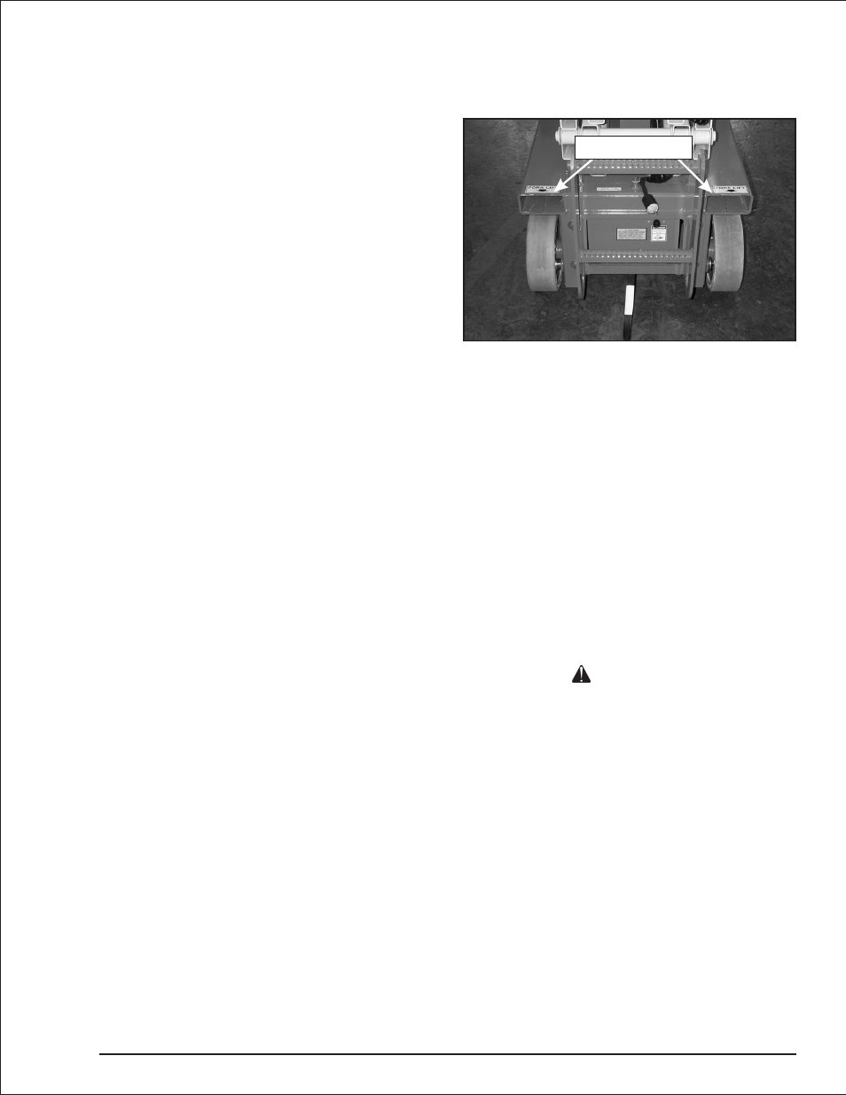 Chapter 10. stowing and transporting, Stowing 10-1, Transporting 10-1 | Lifting with a forklift 10-1, Winching 10-1, Transporting, 10-1, Stowing work platform, 10-1, Lifting with a forklift, 10-1, User responsibility, 10-1, Winching, 10-1 | Snorkel S1930 User Manual | Page 39 / 54