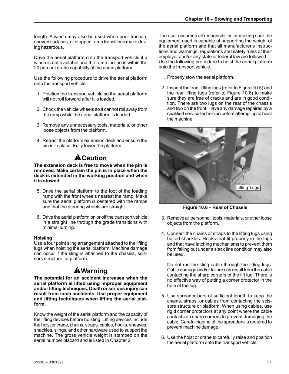 Caution, Warning | Snorkel S1930-snAP05168 User Manual | Page 41 / 50
