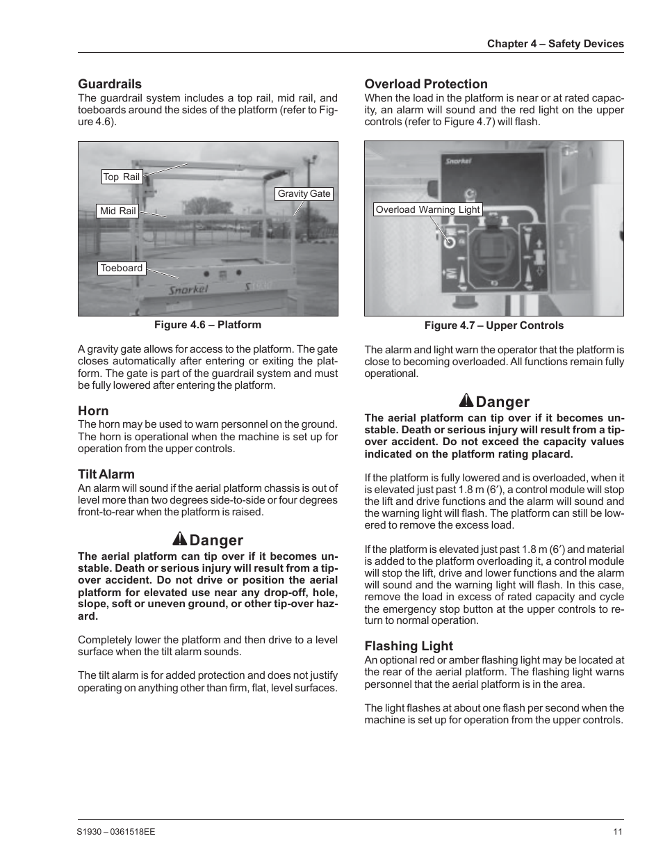 Danger | Snorkel S1930CE User Manual | Page 15 / 52