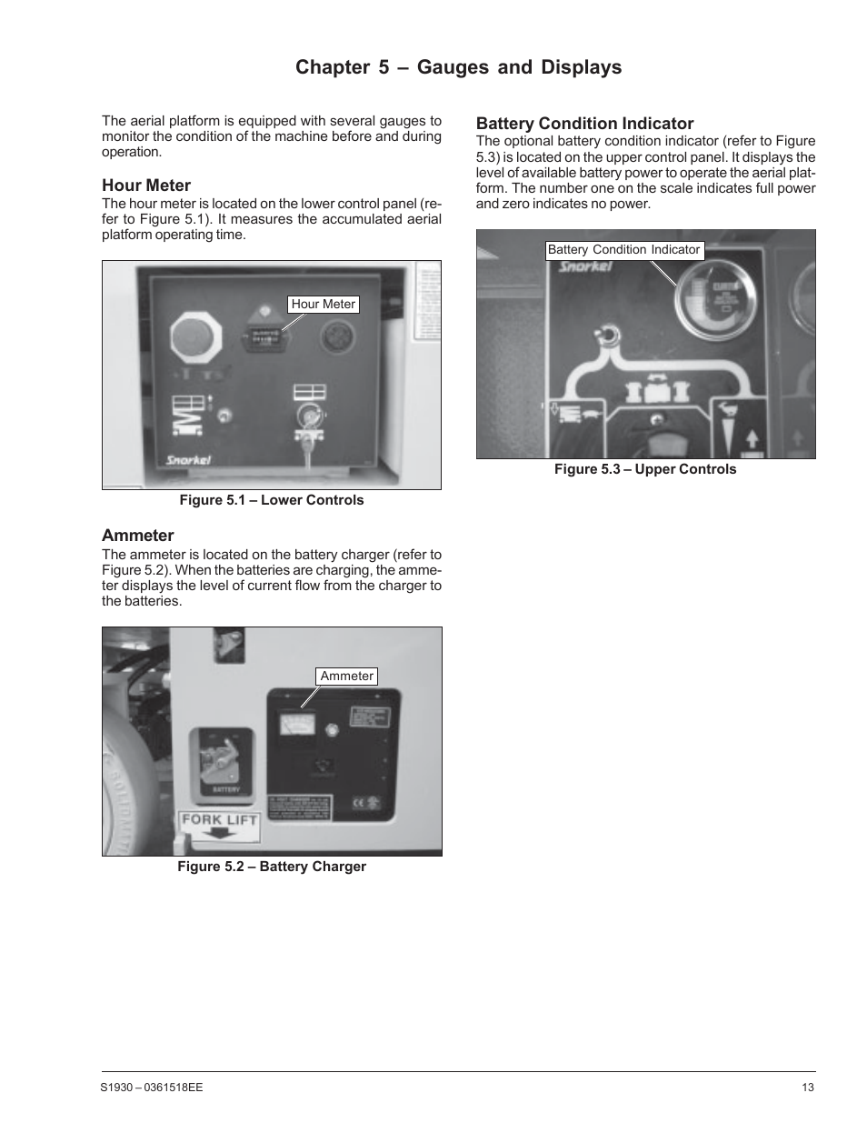 Chapter 5 – gauges and displays | Snorkel S1930CE User Manual | Page 17 / 52