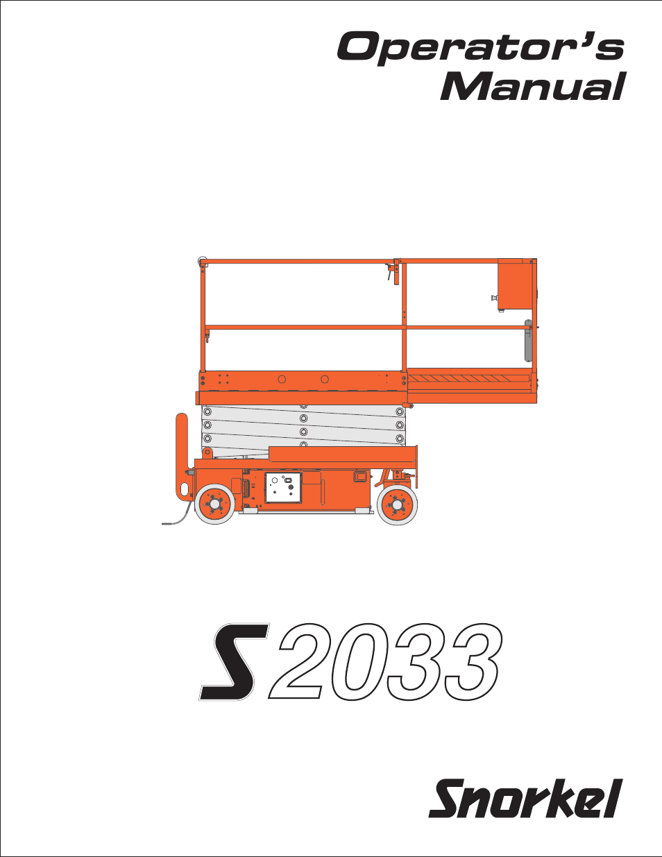 Snorkel S2033 User Manual | 50 pages