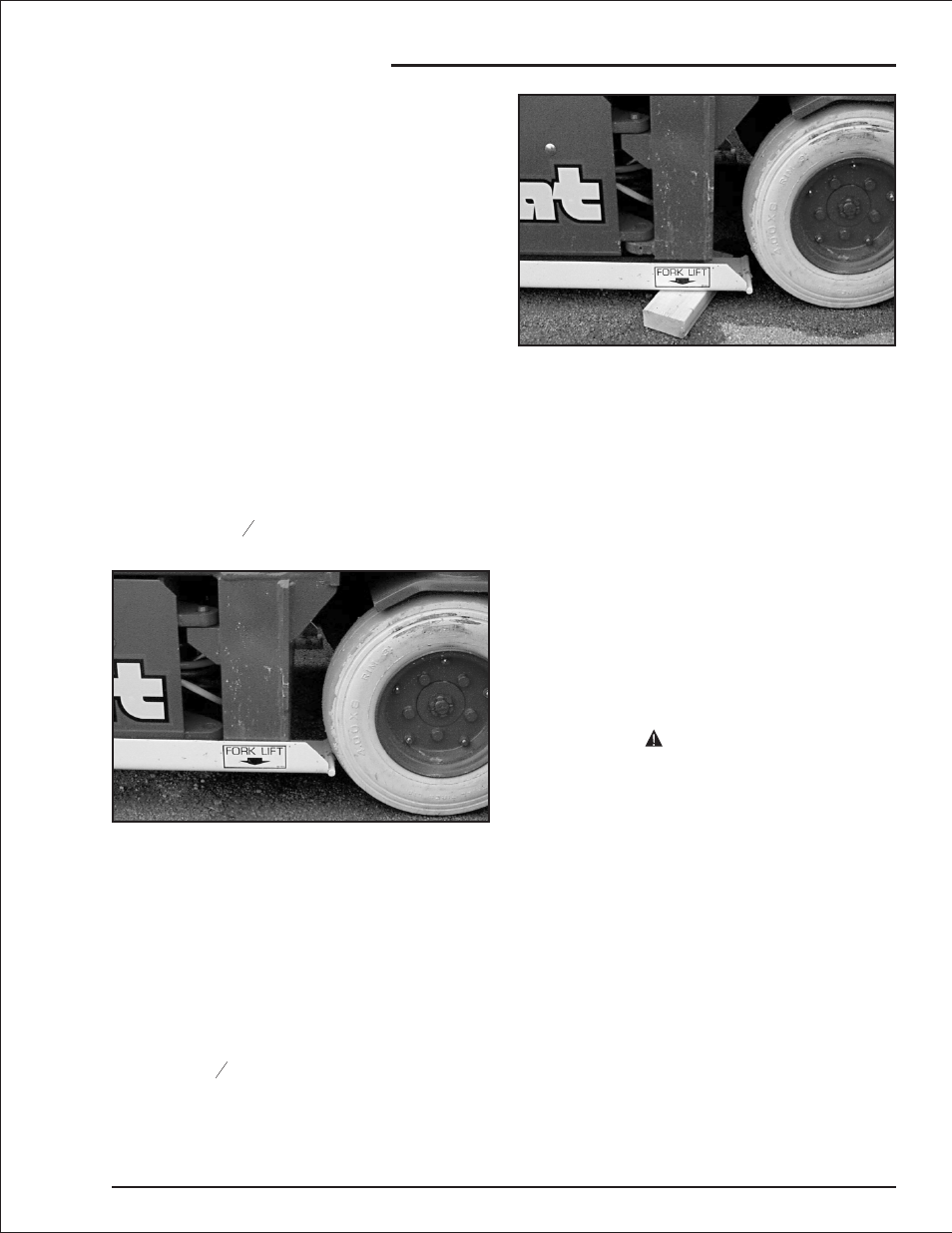 Emergency stop 8-5, Lowering alarm 8-5, Pothole protector interlock 8-5 | Interlock, 8-5, Interlock test, 8-5, Emergency stop -5 lowering alarm -5, Pothole protector interlock -5, Danger, Chapter 8. prestart inspection | Snorkel S2033 User Manual | Page 29 / 50