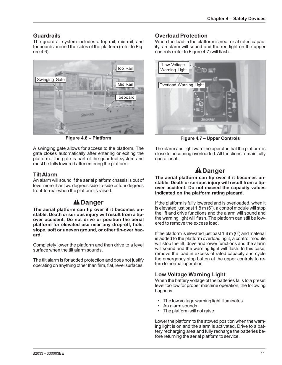 Danger | Snorkel S2033CE User Manual | Page 15 / 54
