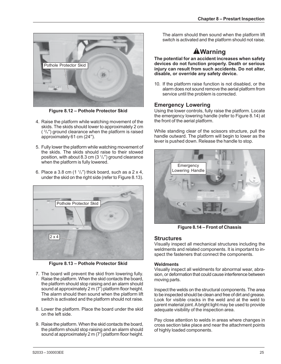Warning | Snorkel S2033CE User Manual | Page 29 / 54