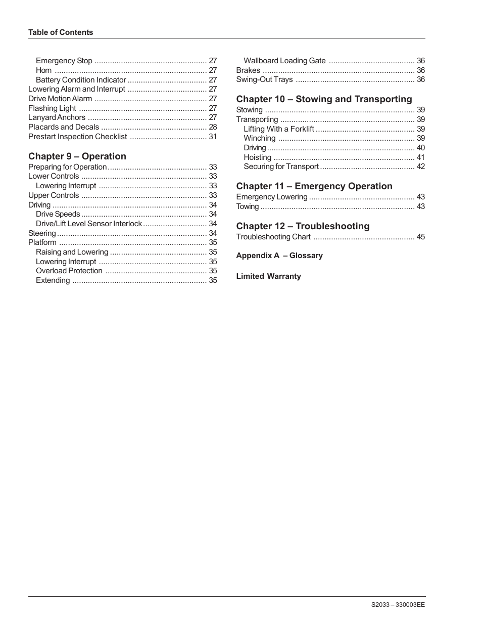 Snorkel S2033CE User Manual | Page 4 / 54