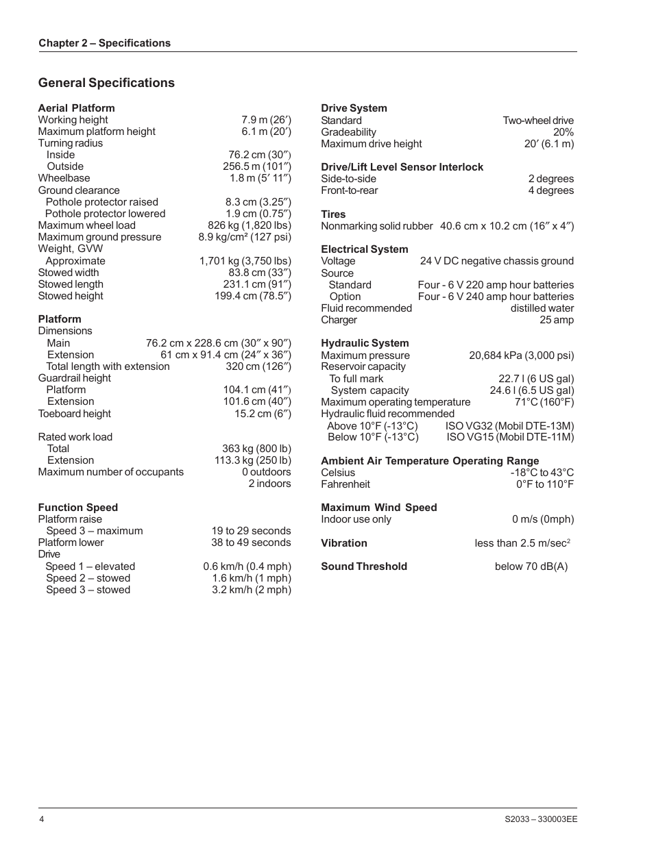 Snorkel S2033CE User Manual | Page 8 / 54