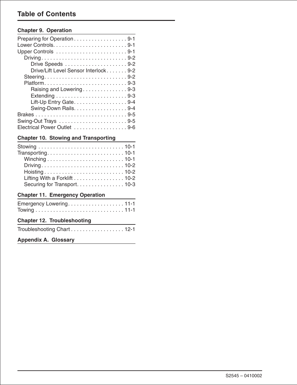 Snorkel S2545 User Manual | Page 4 / 53