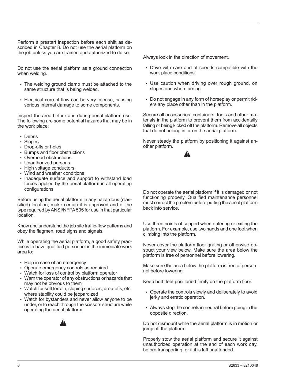 Danger, Warning | Snorkel S2633 User Manual | Page 10 / 56