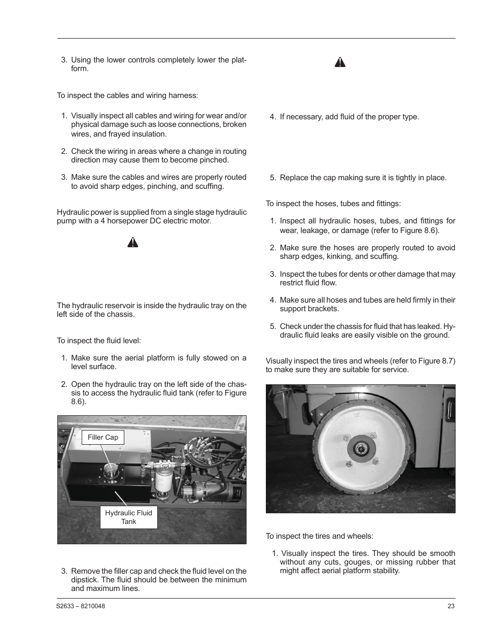 Caution, Danger | Snorkel S2633 User Manual | Page 27 / 56