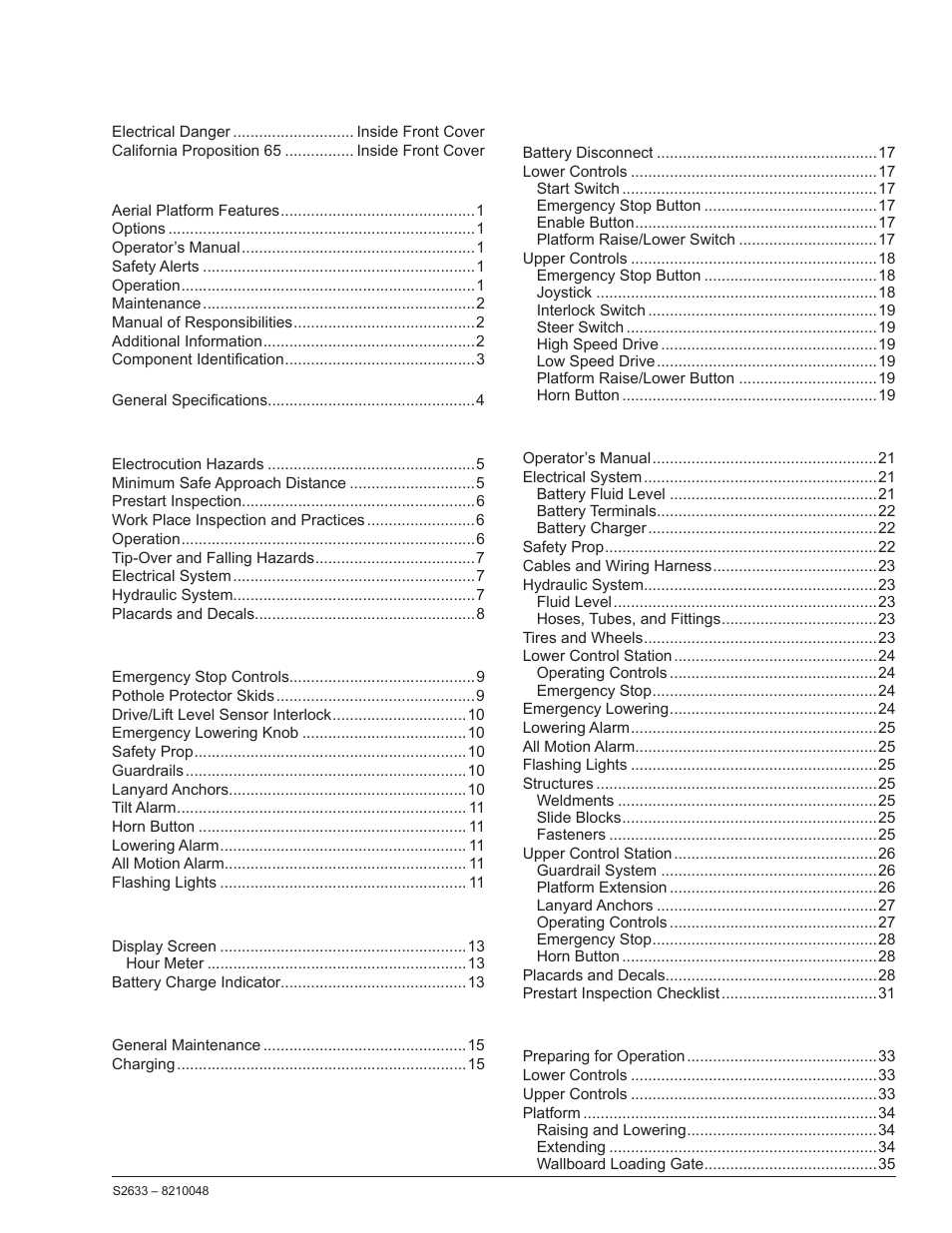 Snorkel S2633 User Manual | Page 3 / 56