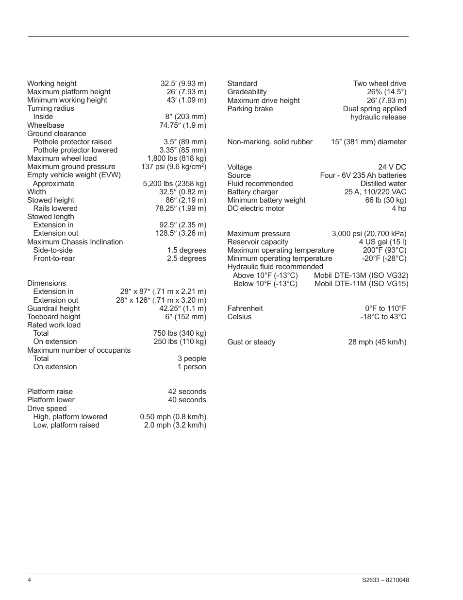 Snorkel S2633 User Manual | Page 8 / 56