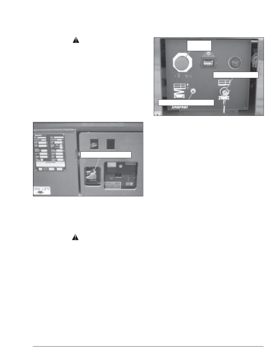 Danger, Caution, Chapter 7 – controls | Snorkel S3246 CE User Manual | Page 23 / 60