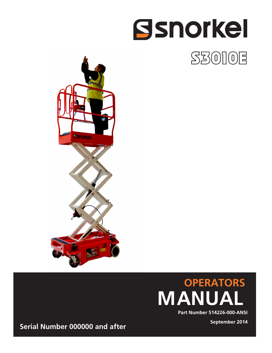 Snorkel S3010E User Manual | 56 pages