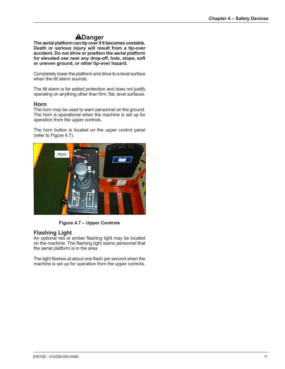 Danger | Snorkel S3010E User Manual | Page 15 / 56