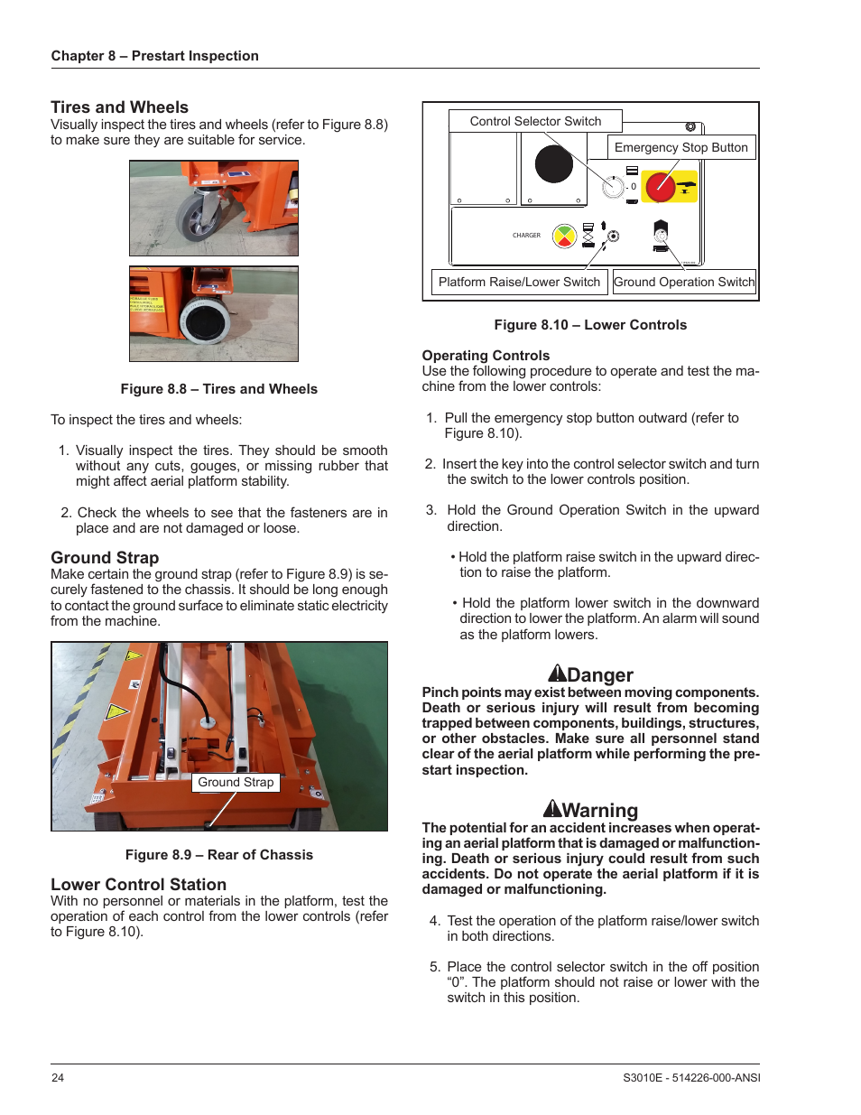 Danger, Warning | Snorkel S3010E User Manual | Page 28 / 56