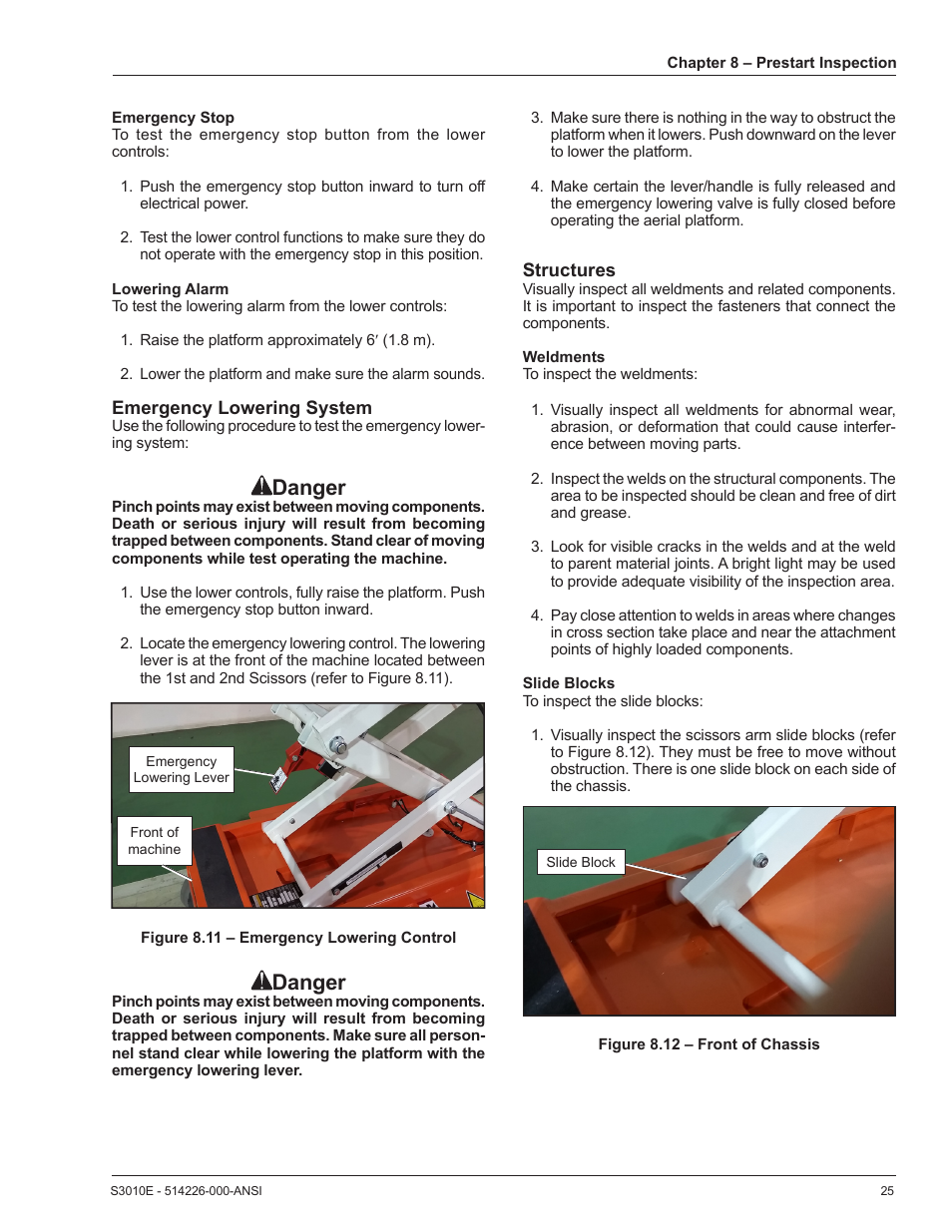 Danger | Snorkel S3010E User Manual | Page 29 / 56