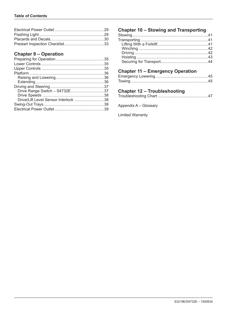 Snorkel S3219E-sn000000+ User Manual | Page 4 / 60