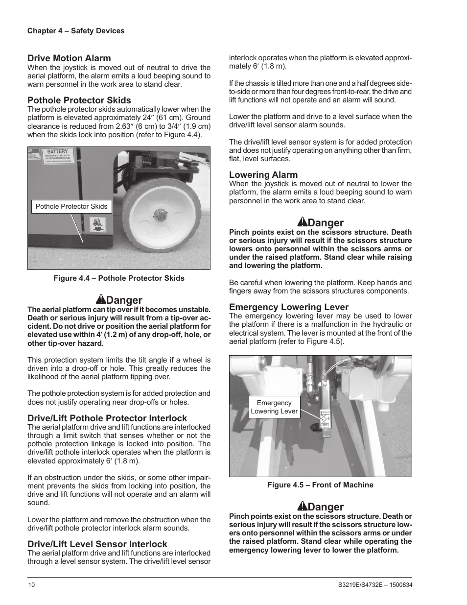 Danger | Snorkel S3219E-sn000017+ User Manual | Page 14 / 60