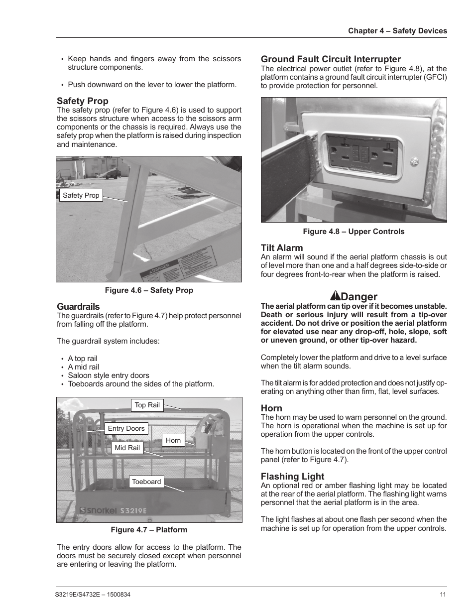 Danger | Snorkel S3219E-sn000017+ User Manual | Page 15 / 60