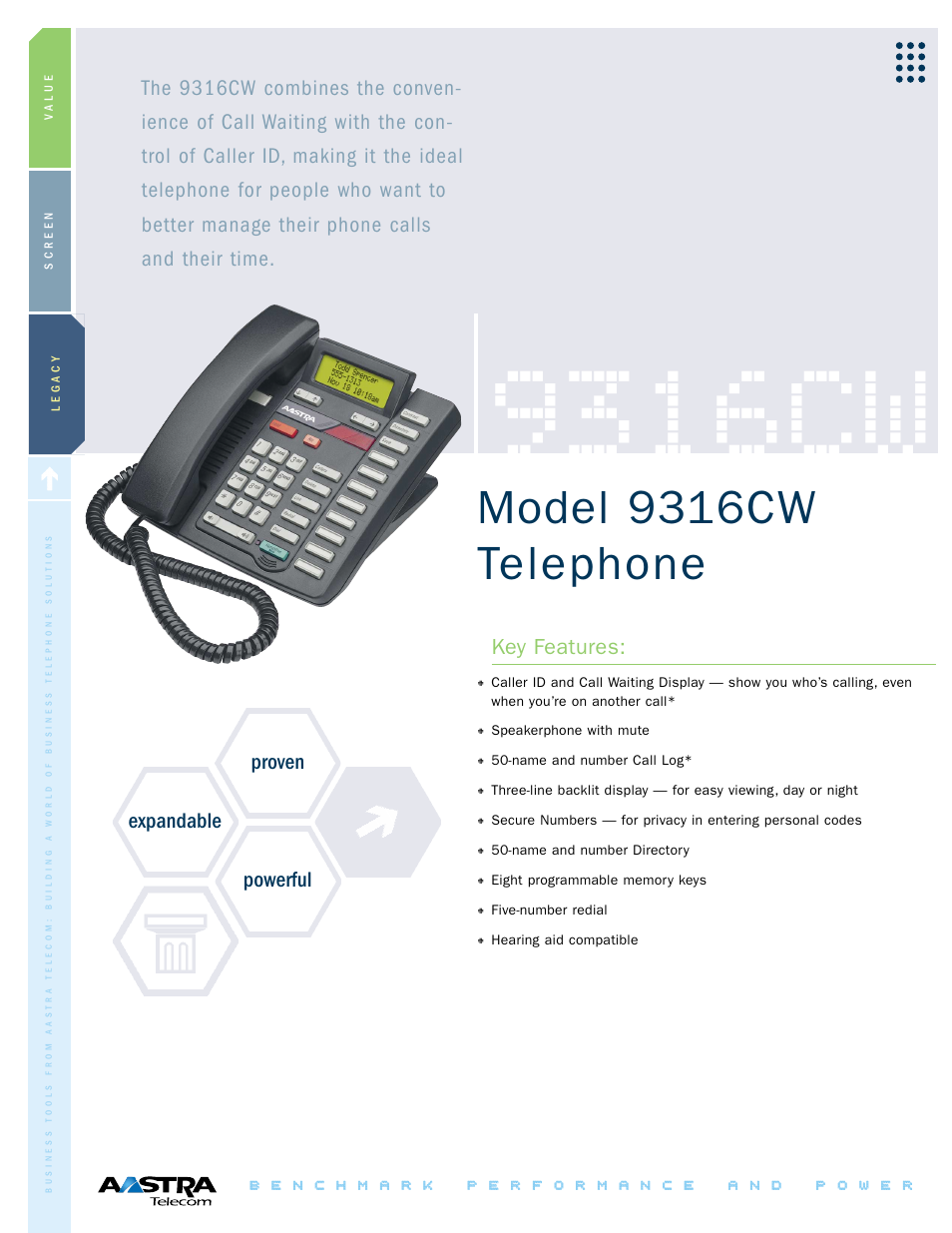 Aastra Telecom 9316CW User Manual | 2 pages