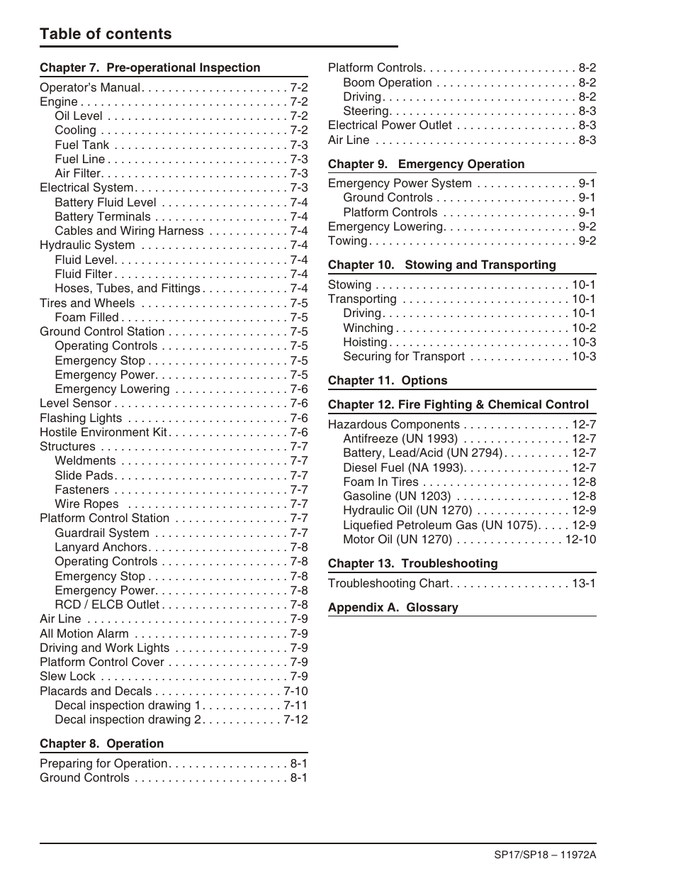Snorkel SP18 User Manual | Page 8 / 69