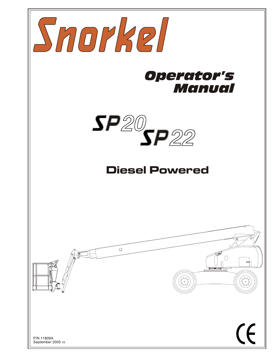 Snorkel SP22 User Manual | 70 pages