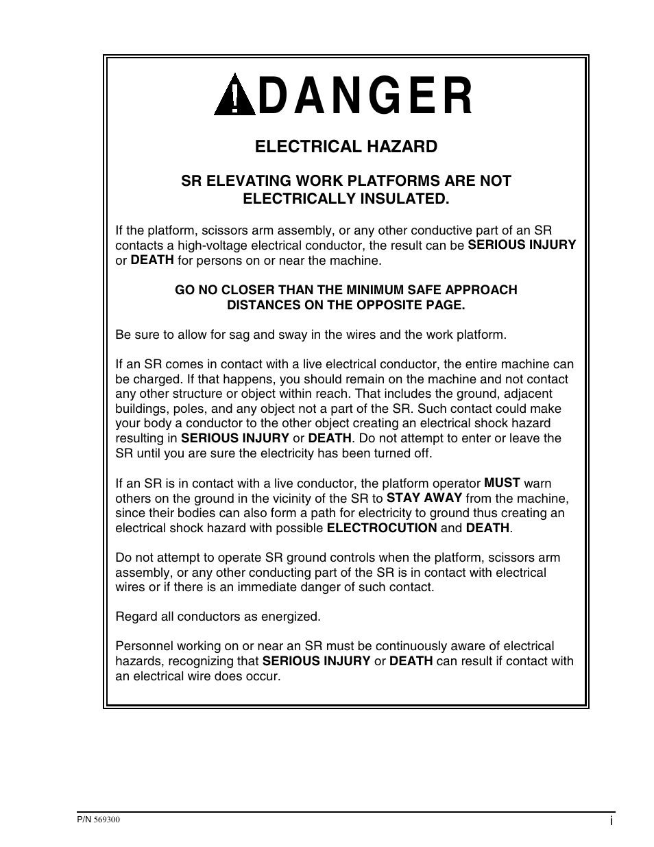 Snorkel SR SERIES User Manual | Page 3 / 74