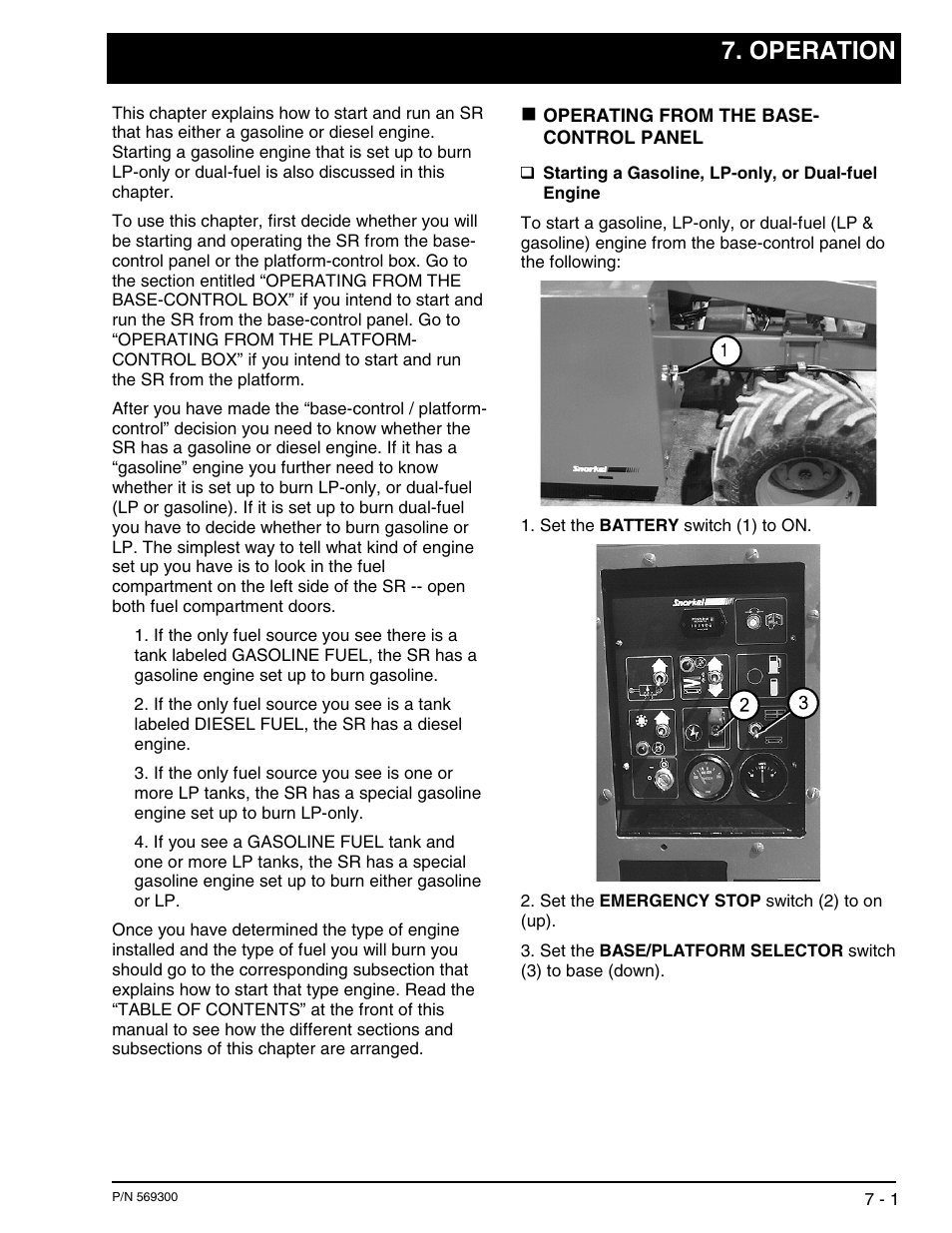 Operation | Snorkel SR SERIES User Manual | Page 31 / 74