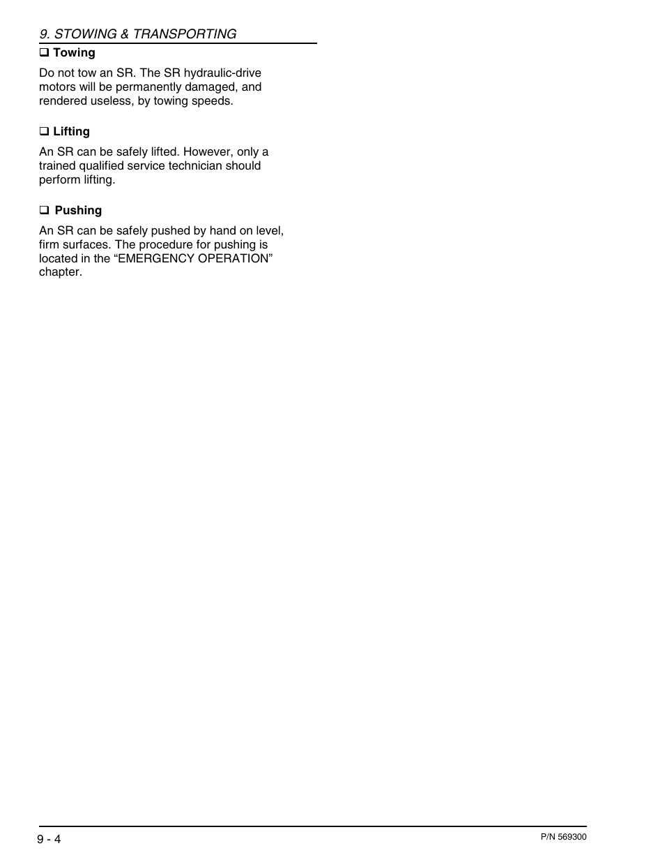 Snorkel SR SERIES User Manual | Page 48 / 74