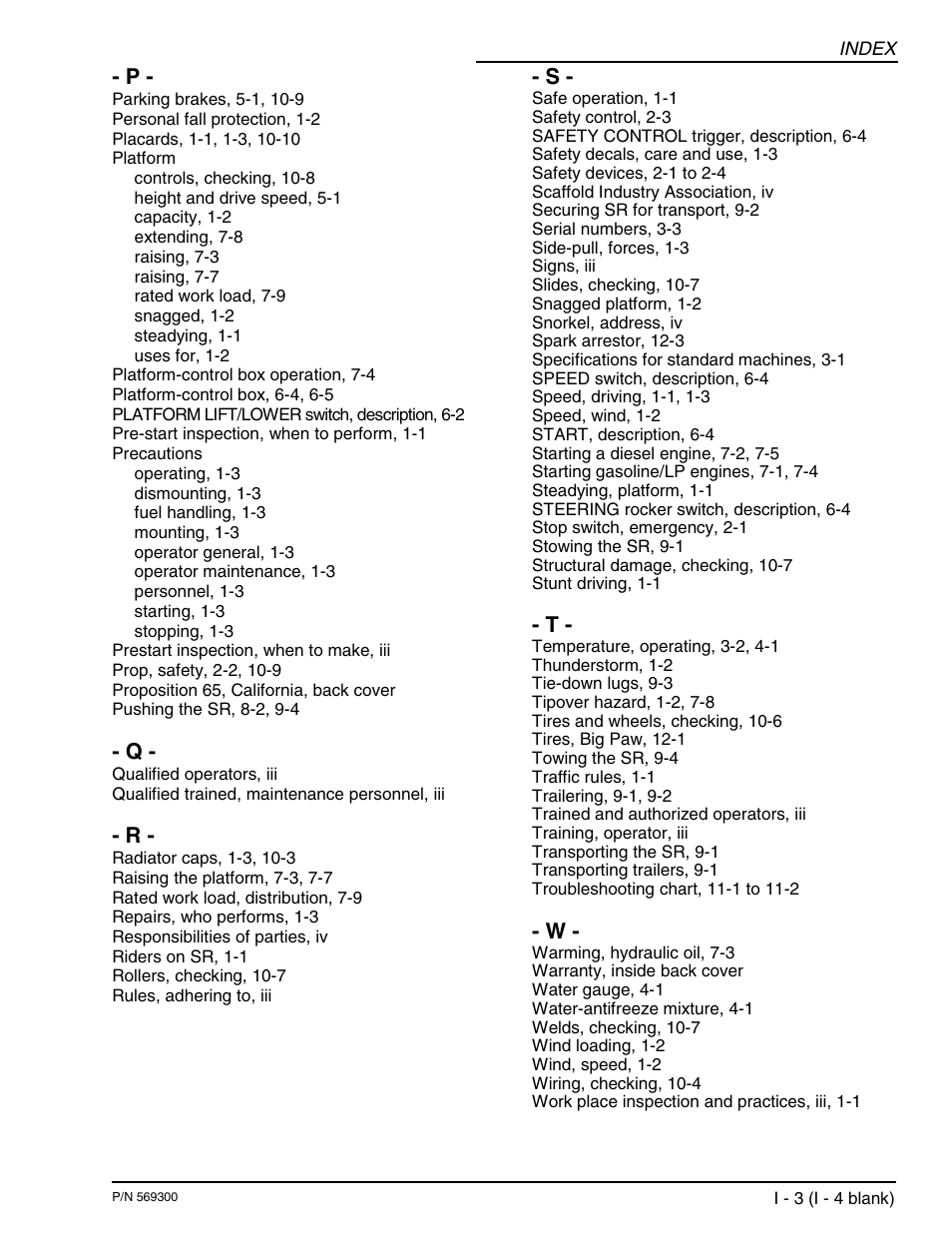 Snorkel SR SERIES User Manual | Page 71 / 74