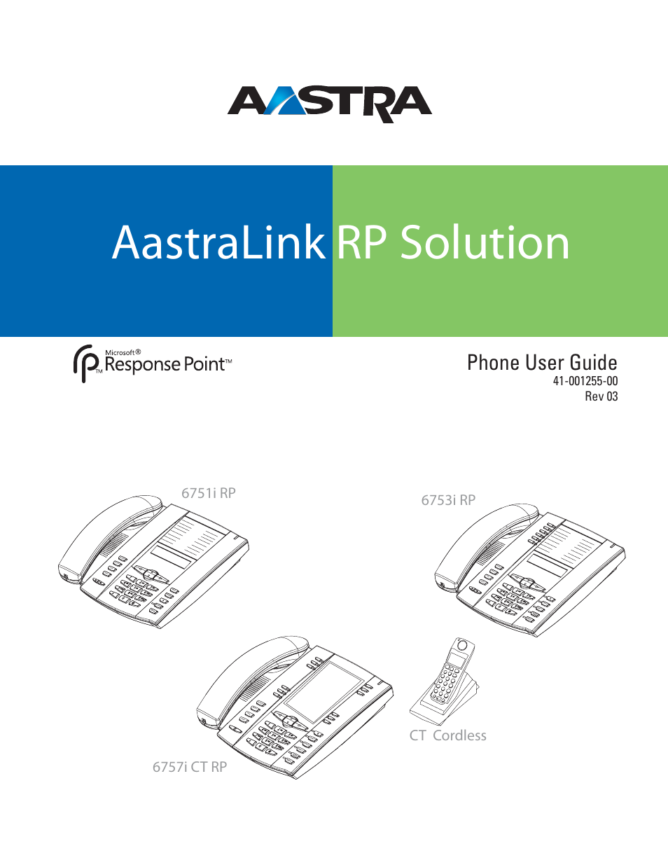 Aastra Telecom AastraLink RP CT Cordless User Manual | 110 pages