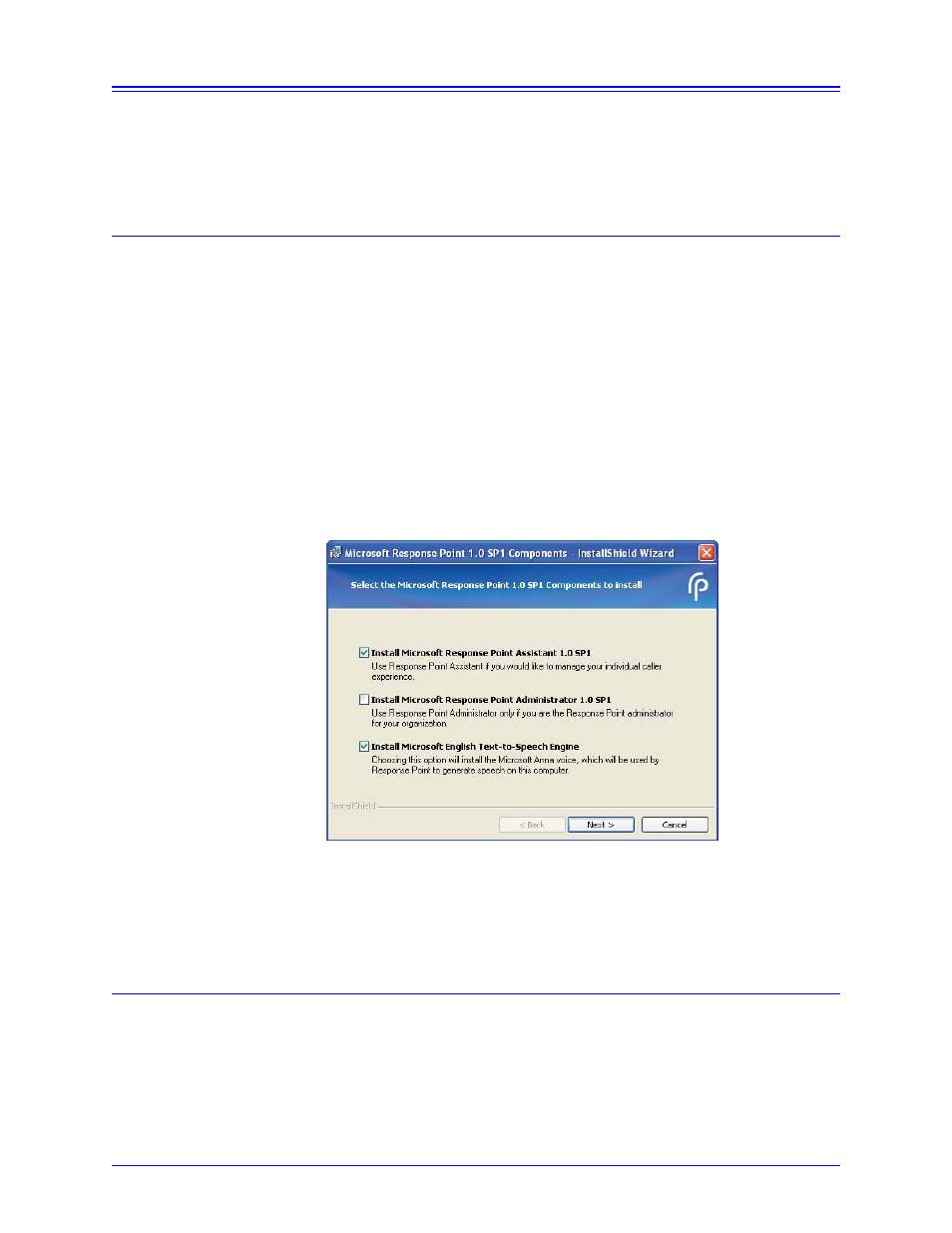 Using microsoft response point assistant, Installing, Starting assistant | Installing starting assistant | Aastra Telecom AastraLink RP CT Cordless User Manual | Page 23 / 110