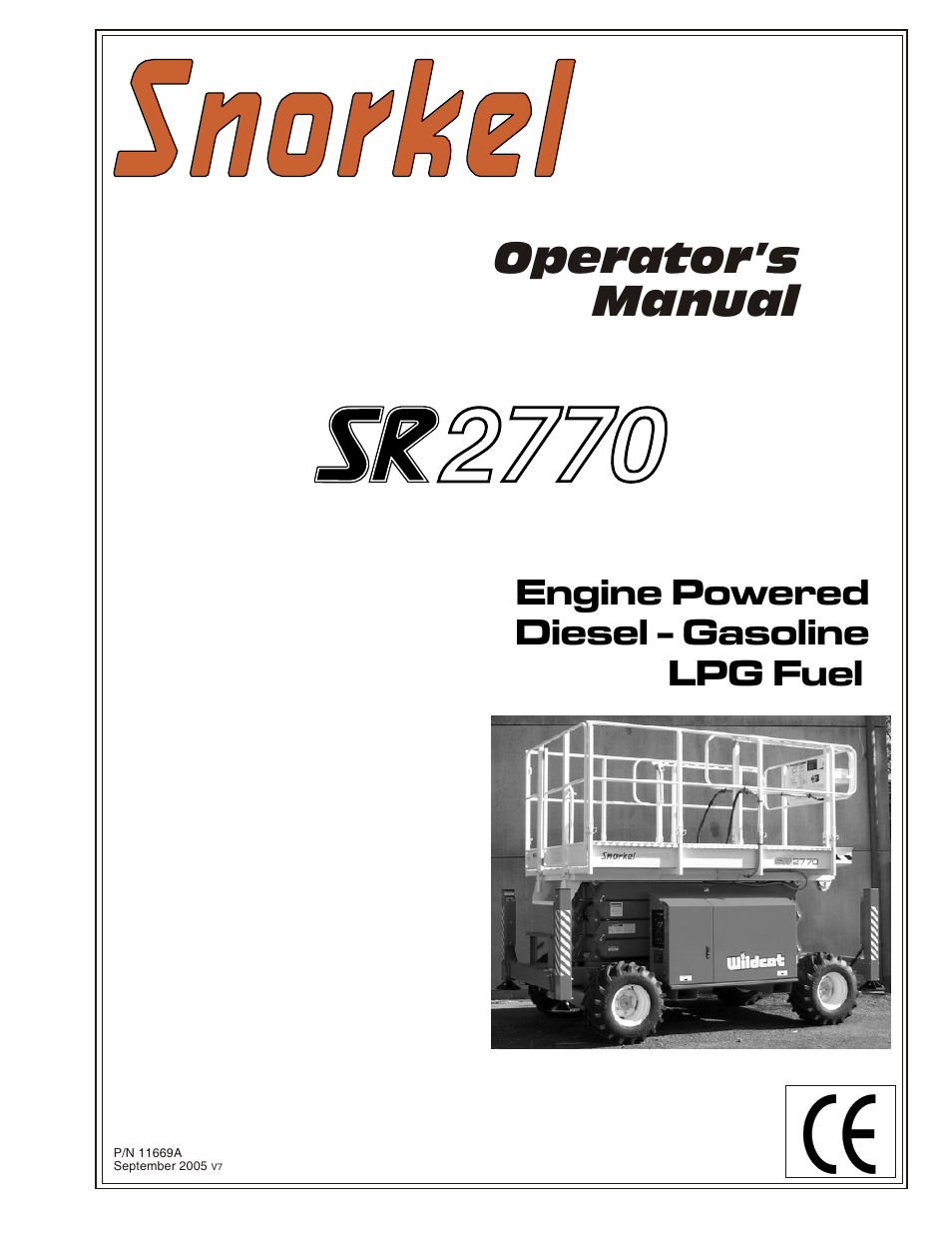 Snorkel SR2770 User Manual | 75 pages