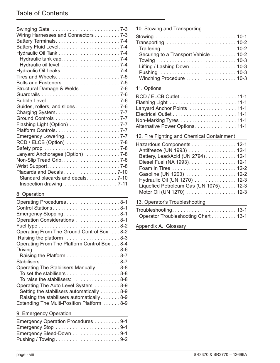 Snorkel SR3370 User Manual | Page 10 / 78