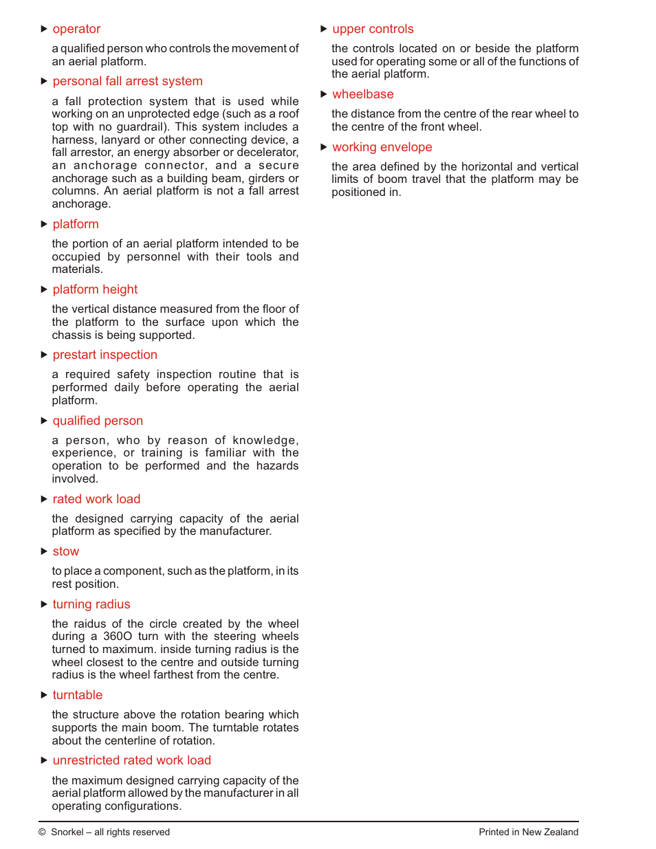 Snorkel SR3370 User Manual | Page 74 / 78