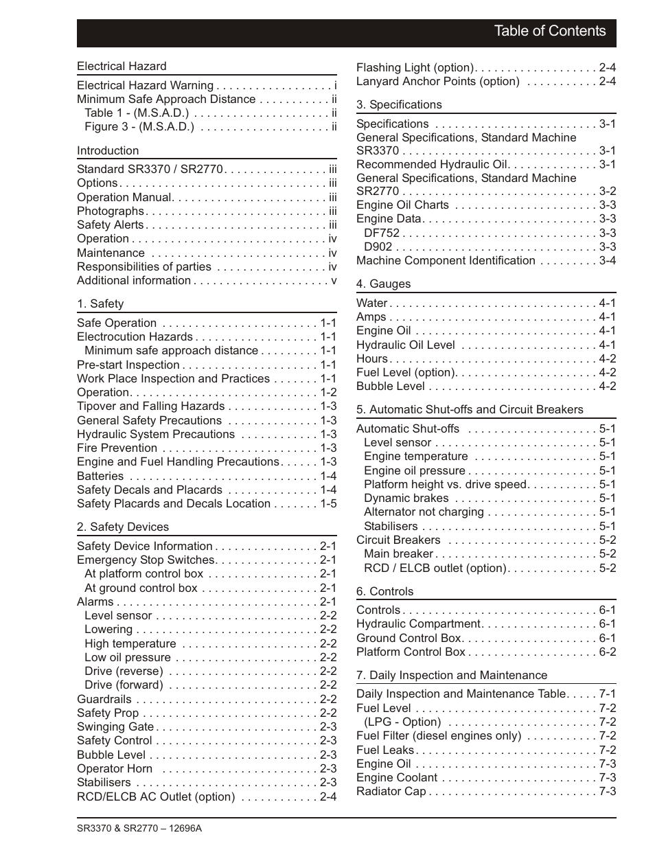 Snorkel SR3370 User Manual | Page 9 / 78