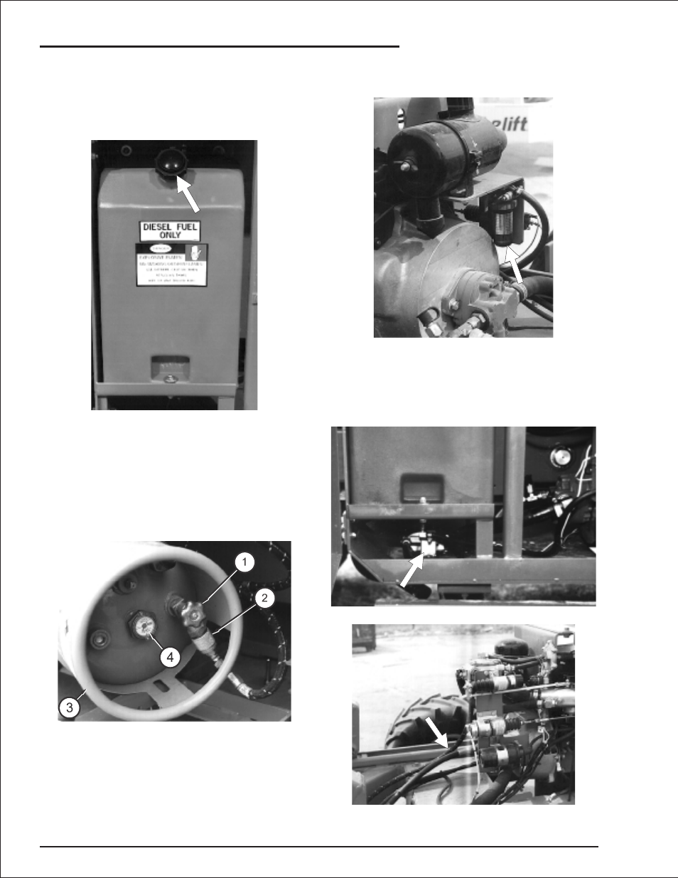 Fuel level 7-2, Option - lpg) 7-2, Fuel filter (diesel engines only) 7-2 | Fuel leaks 7-2, Fuel filter, 7-2, Fuel leaks, 7-2, Fuel level, 7-2, Fuel level -2, Option - lpg) -2, Fuel filter (diesel engines only) -2 fuel leaks -2 | Snorkel SRT2670 User Manual | Page 40 / 79
