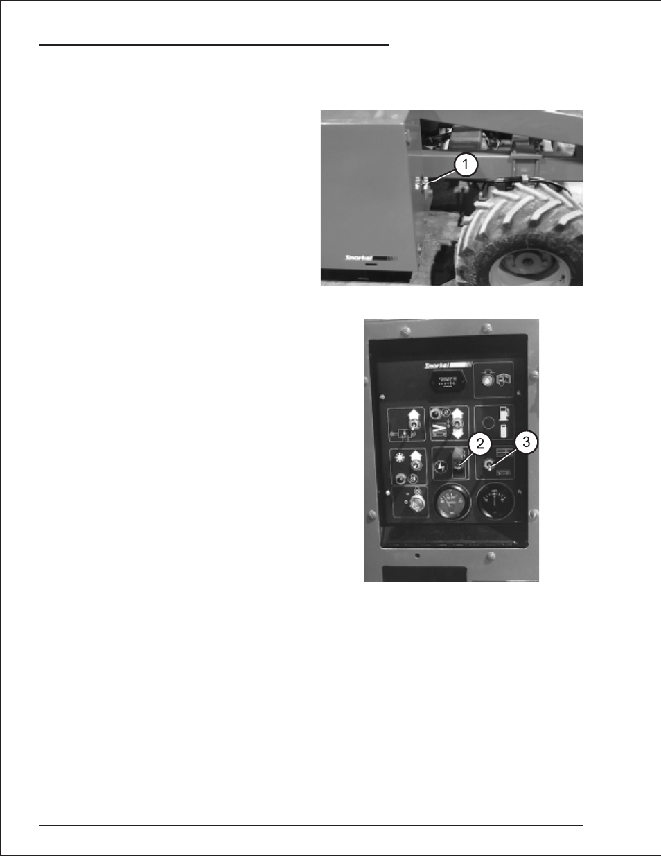 Operation considerations 8-2, Fuel type 8-2, Operating from the ground control box 8-2 | Operating from ground control box, 8-2, Operation considerations -2, Fuel type -2, Operating from the ground control box -2, Operation 1 | Snorkel SRT2670 User Manual | Page 52 / 79