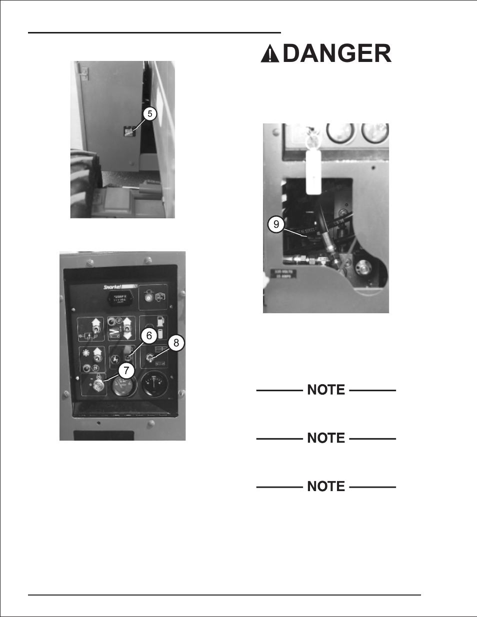 Main power, 9-2, Danger | Snorkel SRT2670 User Manual | Page 62 / 79