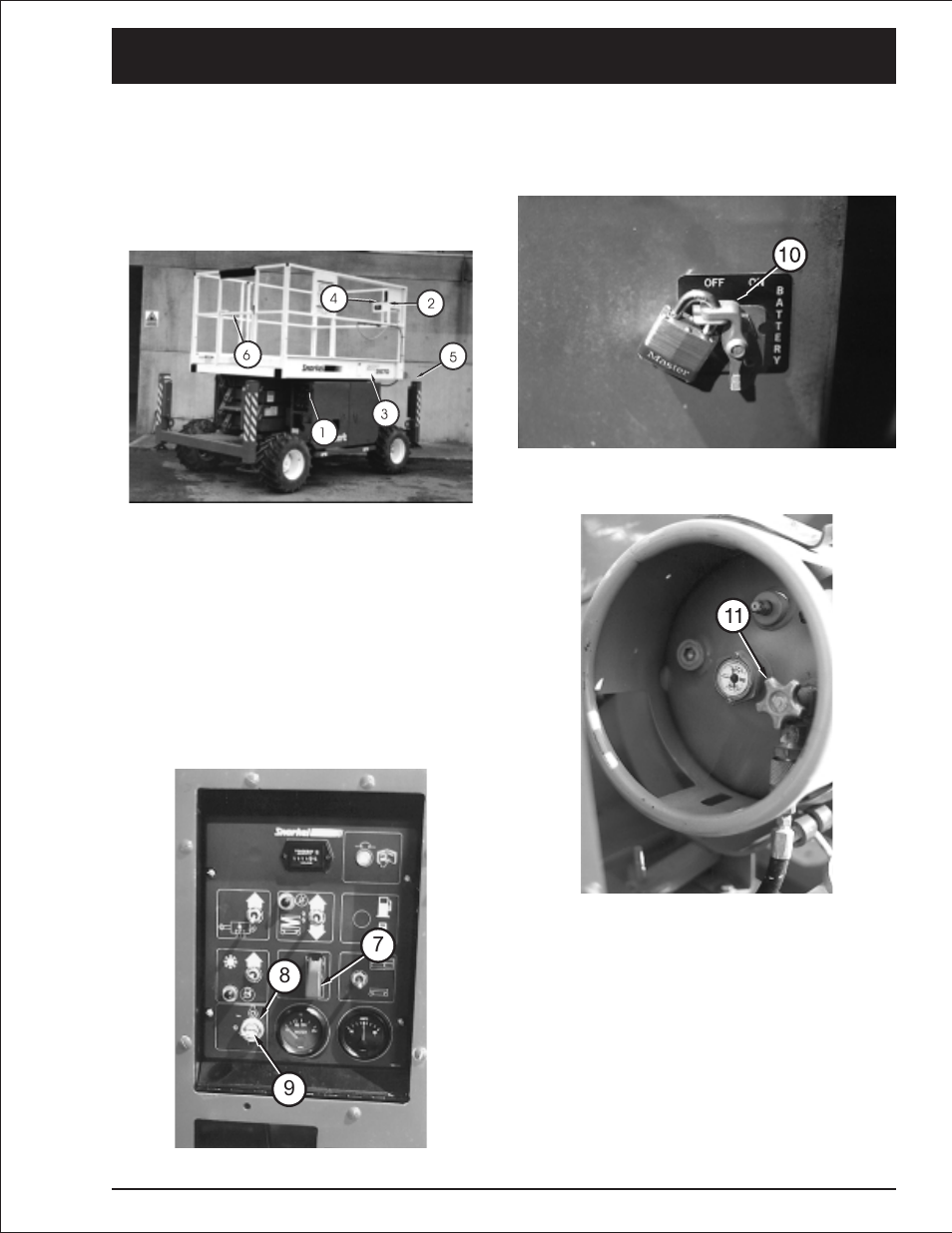 Stowing and transporting, Stowing 10-1, Stowing the srt, 10-1 | To lock the srt, 10-1, Stowing -1 | Snorkel SRT2670 User Manual | Page 65 / 79