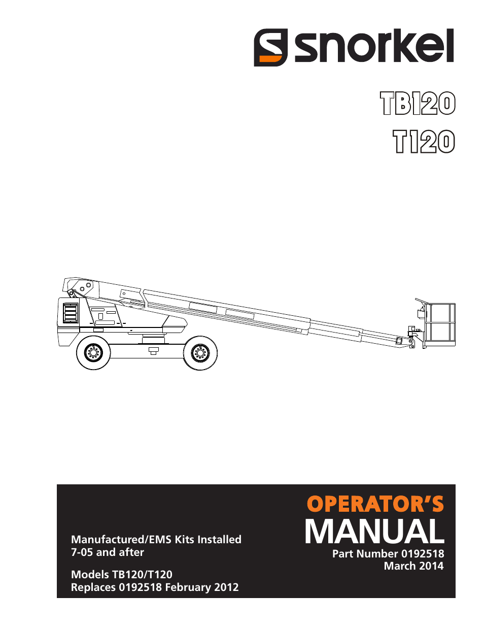 Snorkel TB120 User Manual | 74 pages